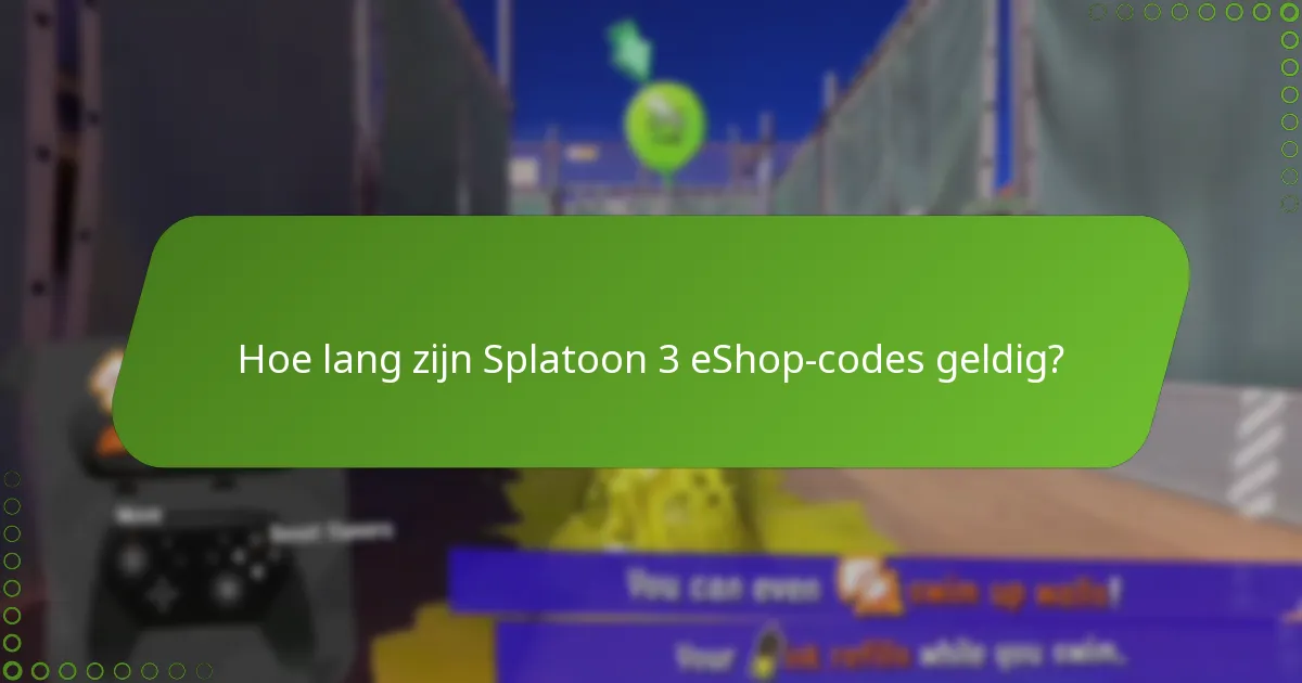 Waar kan ik geldige Splatoon 3 eShop-codes vinden?