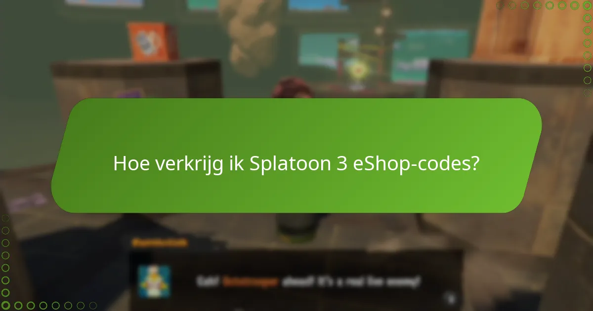 Hoe wissel ik Splatoon 3 eShop-codes in?