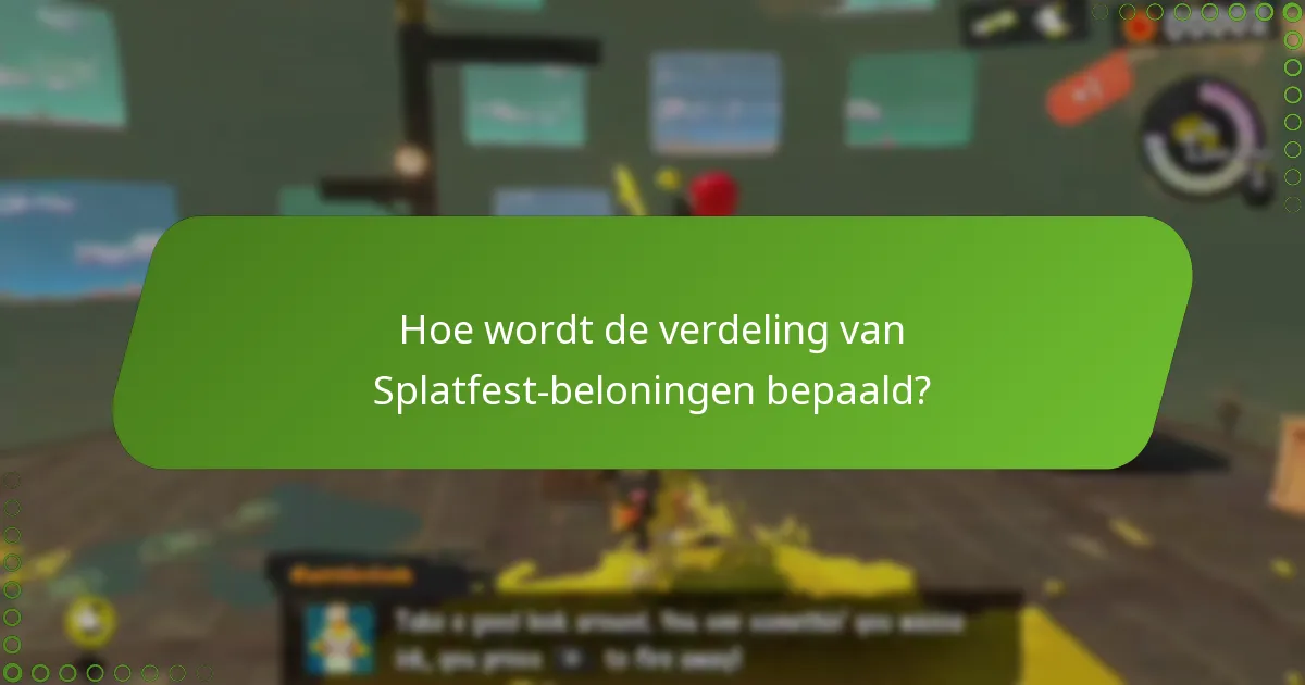 Welke factoren beïnvloeden individuele bijdragen aan Splatfest-beloningen?