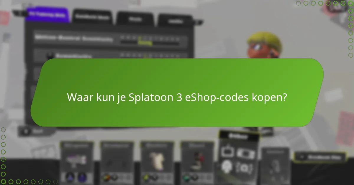 Hoe verhouden de beleidsregels voor Splatoon 3 eShop-codes zich tot andere games?