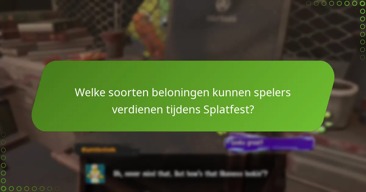 Hoe verhouden Splatfest-beloningen zich tot eerdere evenementen?